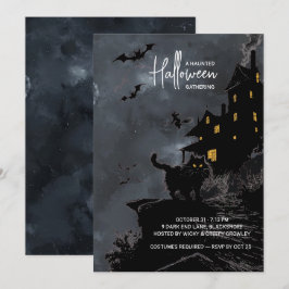 Convite para Festa de Halloween em Casa Assombrada
