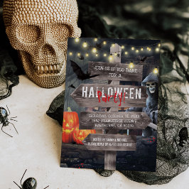 Convite para Festa de Halloween em Casa Assombrada