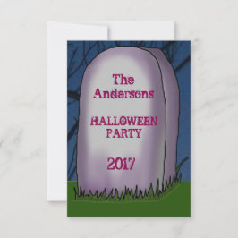 Convite para Festa de Halloween em Headstone