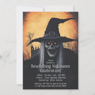 Convite para Festa de Halloween Enfeitiçante