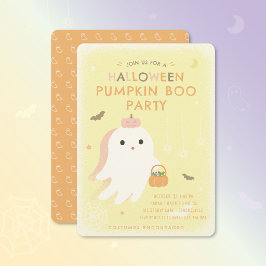 Convite para Festa de Halloween Pumpkin Boo