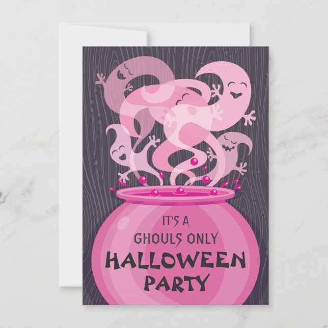 Convite para Festa de Halloween Só para Gáspeas (Frente)
