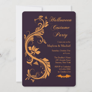 Convite para Festa de Halloween Sophisticada