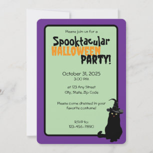 Convite para Festa de Halloween Spooktacular de Ga