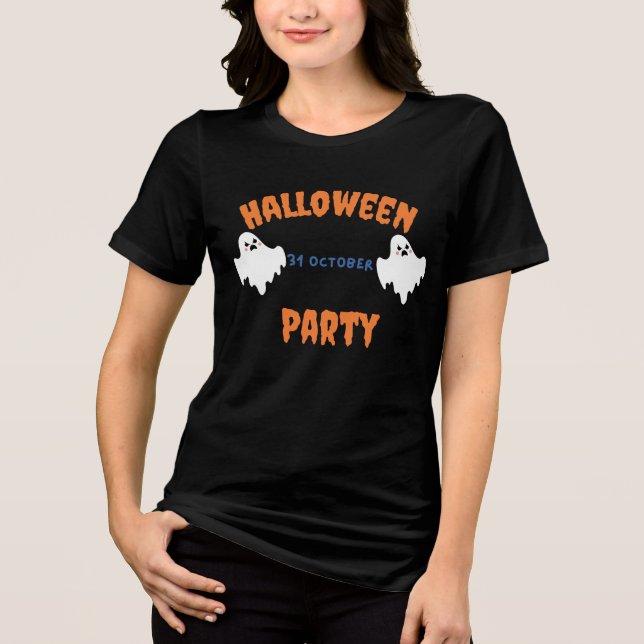 Convite para Festa de Halloween Spooky com Fantasm (Frente)