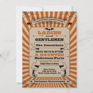 Convite para Festa de Halloween Steampunk