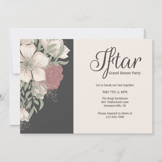 Convite para Festa de Iftar (Frente)