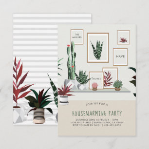 Convite para Festa de Inauguração Plantas em Vas