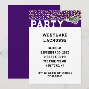 Convite para Festa de Lacrosse