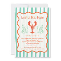 Convite para Festa de Lagosta – Cozido de Frutos d