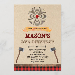 Convite para festa de lançamento de machado