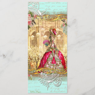 Convite para Festa de Marie Antoinette em Versaill