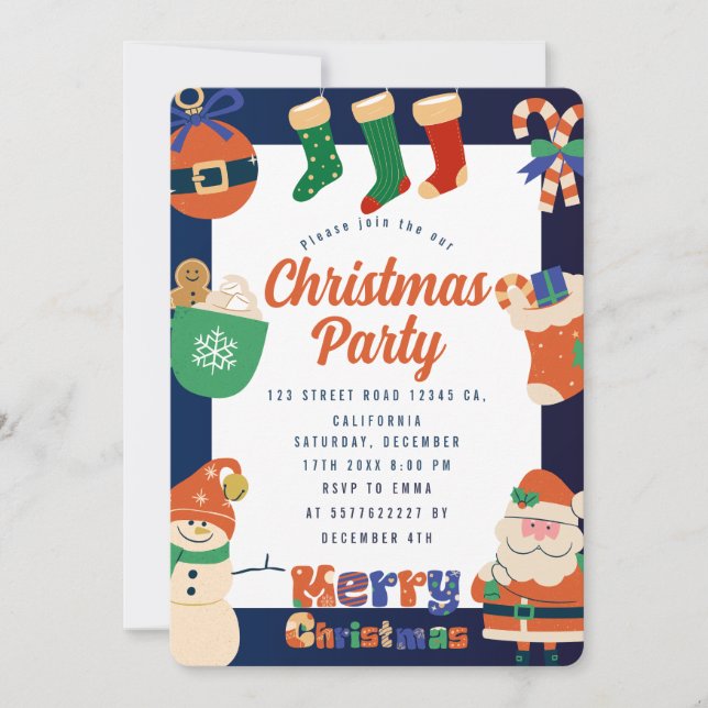 Convite para Festa de Natal (Frente)