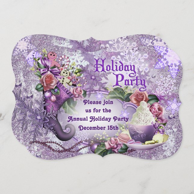 Convite para Festa de Natal (Frente/Verso)