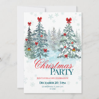 Convite para Festa de Natal | Celebração de Fim de