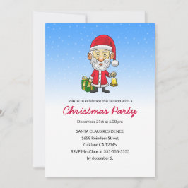 Convite para Festa de Natal com Sininhos de Natal