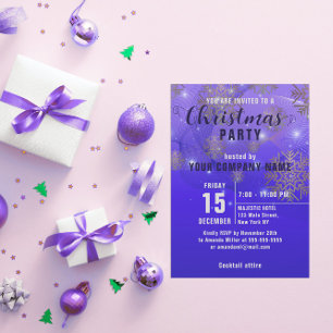 Convite para Festa de Natal Corporativa Blue Winte