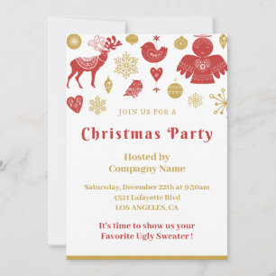 Convite para Festa de Natal da Empresa Dourado Ver