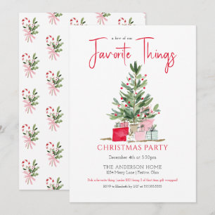 Convite para Festa de Natal das Coisas Favoritas