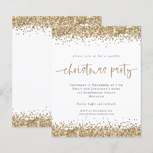 Convite para Festa de Natal de Script de Literatur (Frente/Verso)