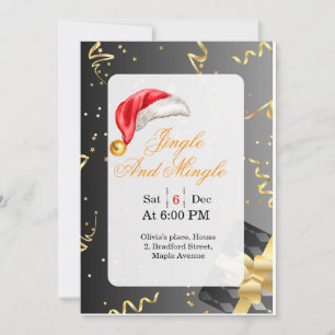 Convite para Festa de Natal de Solteiros e Amigos