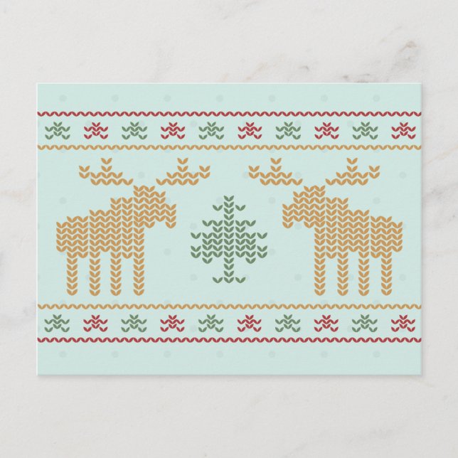 Convite para festa de natal de suéter feio (Frente)