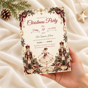 Convite para Festa de Natal do Ballet Noite de Nat