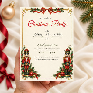Convite para Festa de Natal do Quebra-Nozes Real