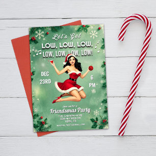 Convite para Festa de Natal dos Amigos Holiday Chr