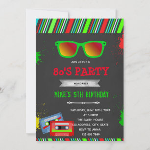 convite para festa de Natal dos anos 80