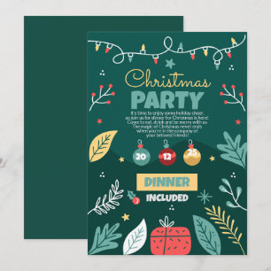 Convite para Festa de Natal, Festa de Fim de Ano 