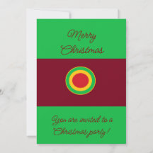 Convite para Festa de Natal Francesa ou Italiana