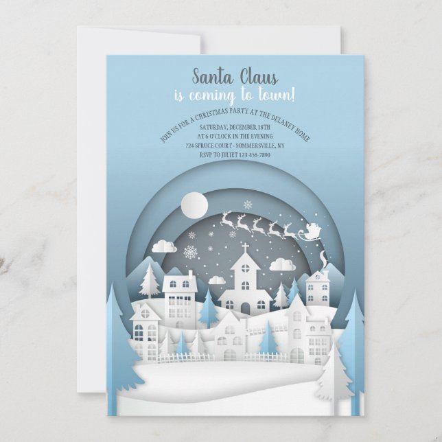 Convite para Festa de Natal na Aldeia (Frente)