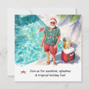 Convite para Festa de Natal na Piscina de Papai No