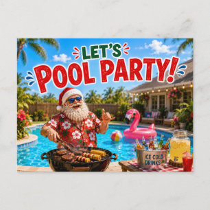 Convite para Festa de Natal na Piscina do Papai No