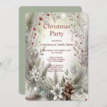 Convite para Festa de Natal no Férias de inverno