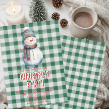 Convite para Festa de Natal | Pequeno Boneco de Ne