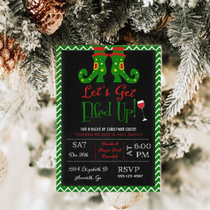 Convite para Festa de Natal Vamos nos Elfar