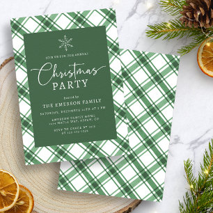 Convite para Festa de Natal Verde