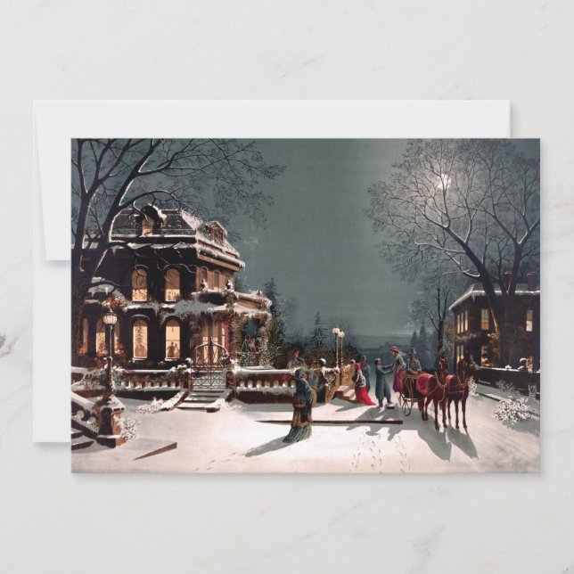 Convite para Festa de Natal Vitoriana (Frente)