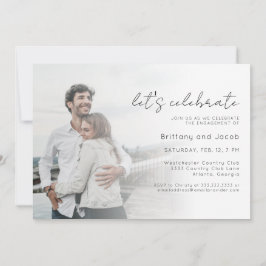 Convite para Festa de noivado de casamento de foto