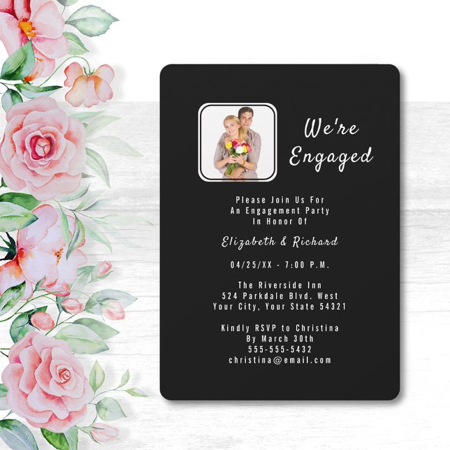 Convite para Festa de noivado de Fotografias a Pre (Criador carregado)