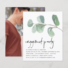 Convite para Festa de noivado de Fotos Eucalyptus