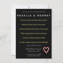 Convite para Festa de noivado de Namorados Candy C