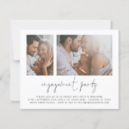 Convite para Festa de noivado de Script de Fotogra