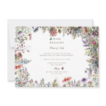 Convite para Festa de noivado do Jardim de Florest