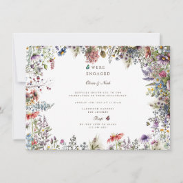 Convite para Festa de noivado do Jardim de Florest