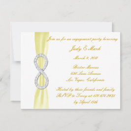 Convite para Festa de noivado Infinidade de Diaman