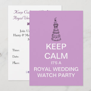 Convite para Festa de Observação do Casamento Real