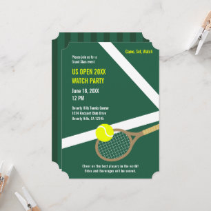 Convite para Festa de Observação do US Open (verde